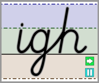 Cursive igh join tall