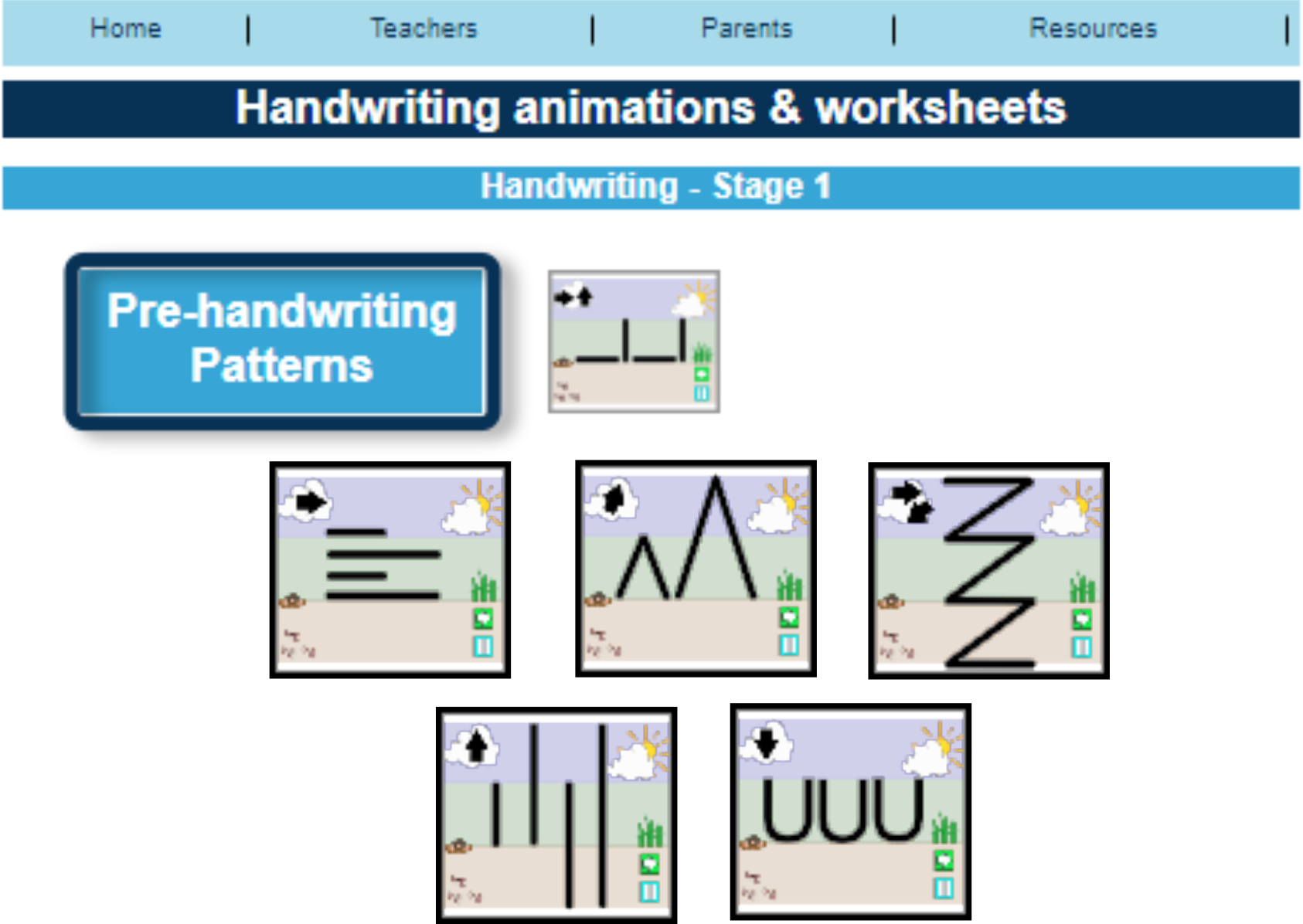 Pre-handwriting Patterns 1